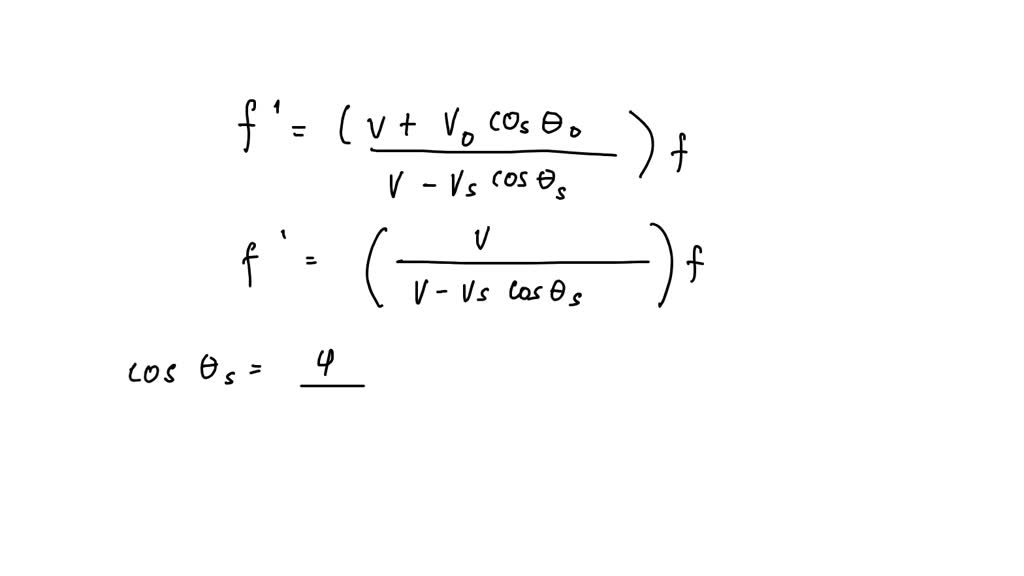 SOLVEDThe Doppler equation presented in the text is valid when the