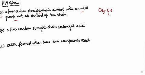 give-the-structure-of-a-a-four-carbon-straight-chain-alcohol-with-an-mathrmoh-group-not-at-the-end-o