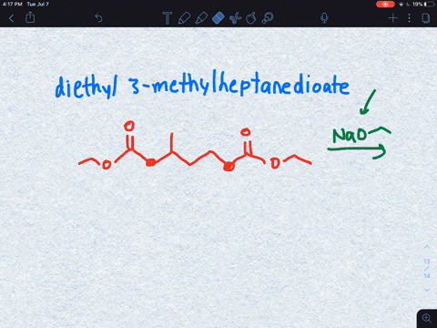 dieckmann-cyclization-of-diethyl-3-methylheptanedioate-gives-a-mixture-of-two-beta-keto-ester-produc
