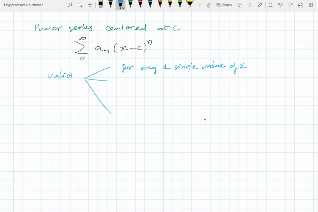 SOLVED:Domain of a Power Series Describe the three basic forms of the ...
