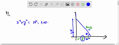a-10-mathrmft-ladder-leans-against-a-wall-at-an-angle-theta-with-the-horizontal-as-shown-in-the-acco