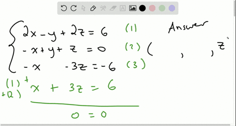 solve-each-system-analytically-if-the-equations-are-dependent-write-the-solution-set-in-terms-of--41
