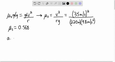 i-a-flat-unbanked-curve-on-a-highway-has-a-radius-of-220-mathrmm-a-car-successfully-rounds-the-curve