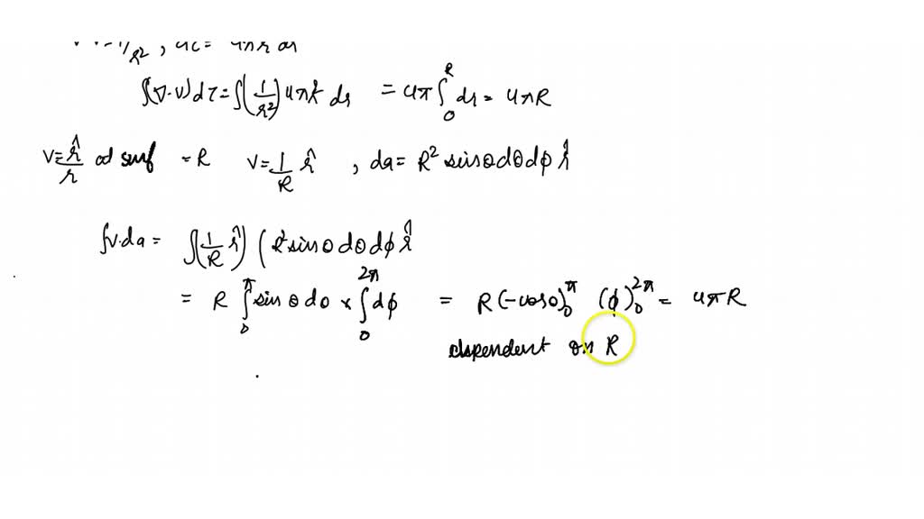 SOLVED:(a) Find the divergence of the function 𝐯=(𝐫̂)/(r). First ...