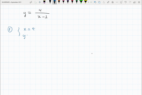find-two-different-sets-of-parametric-equations-for-the-rectangular-equation-y4-x-1