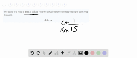 the-scale-of-a-map-is-1-mathrmcm-15-mathrmkm-find-the-actual-distance-corresponding-to-each-map-di-4