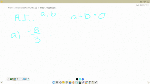 find-the-additive-inverse-of-each-number-a-frac83-b-0019-c-52-d-frac56
