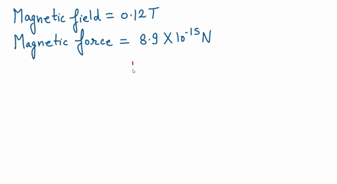 an-electron-moves-at-right-angles-to-a-magnetic-field-of-012-mathrmt-what-is-its-speed-if-the-force-