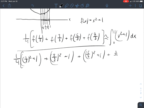 list-the-evaluation-points-corresponding-to-the-midpoint-of-each-sub-interval-sketch-the-function-an