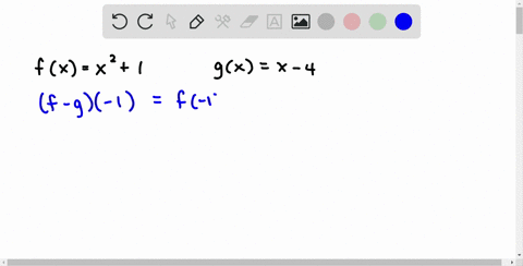 in-exercises-17-28-evaluate-the-indicated-function-for-fx-x2-1-and-gx-x-4-f-g-1