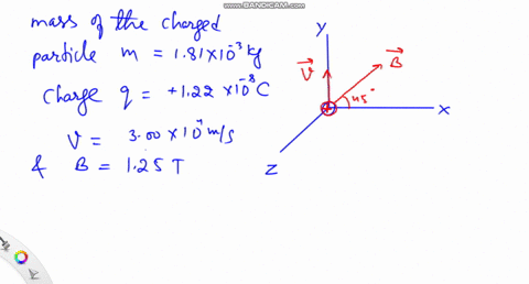 a-particle-with-mass-181-times-10-3-mathrmkg-and-a-charge-of-122-times-10-8-mathrmc-has-at-a-given-4