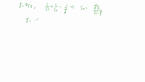a-convex-mirror-has-a-radius-of-curvature-of-85-mathrmcm-an-image-is-produced-30-mathrmcm-in-front-o