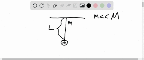 a-simple-pendulum-consists-of-a-ball-of-mass-m-hanging-from-a-uniform-string-of-mass-m-and-length--2