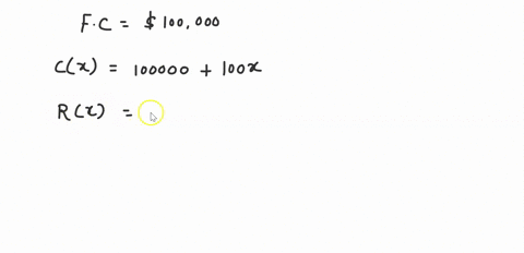 a-company-that-manufactures-bicycles-has-a-fixed-cost-of-100000-it-costs-100-to-produce-each-bicycle