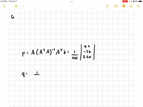 find-the-projection-of-b-onto-the-column-space-of-a-aleftbeginarrayrr-1-1-1-1-2-4-endarrayright-quad
