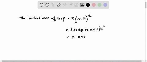 a-flexible-loop-of-conducting-wire-has-a-radius-of-012-mathrmm-and-is-perpendicular-to-a-uniform-m-2