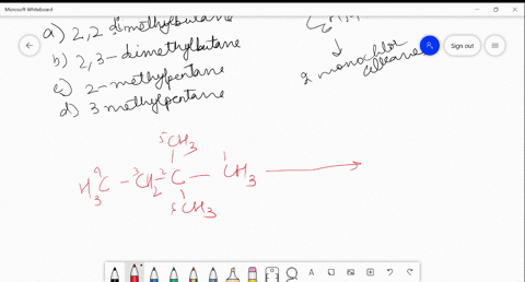 an-alkane-mathrmc_6-mathrmh_14-gives-two-monochloroalklanes-when-chlorinated-what-is-the-structure-o