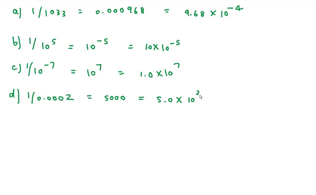 Escriba cada uno de los siguientes números en notación científica