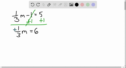 solve-and-check-frac13-m-15