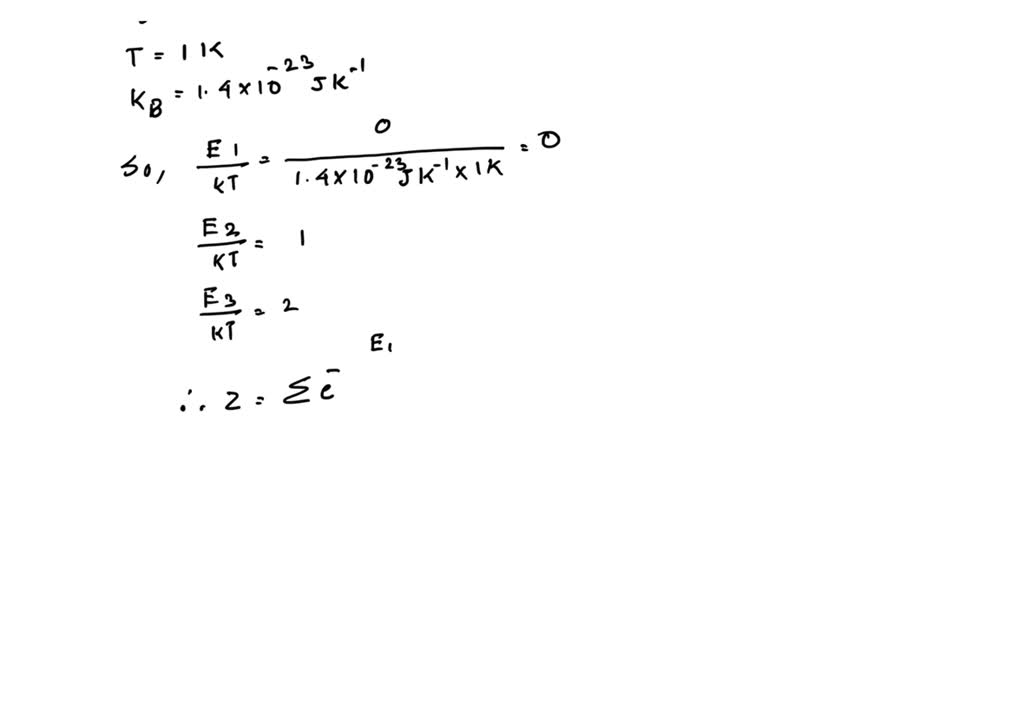 SOLVED: A system consists of three energy levels which are non ...