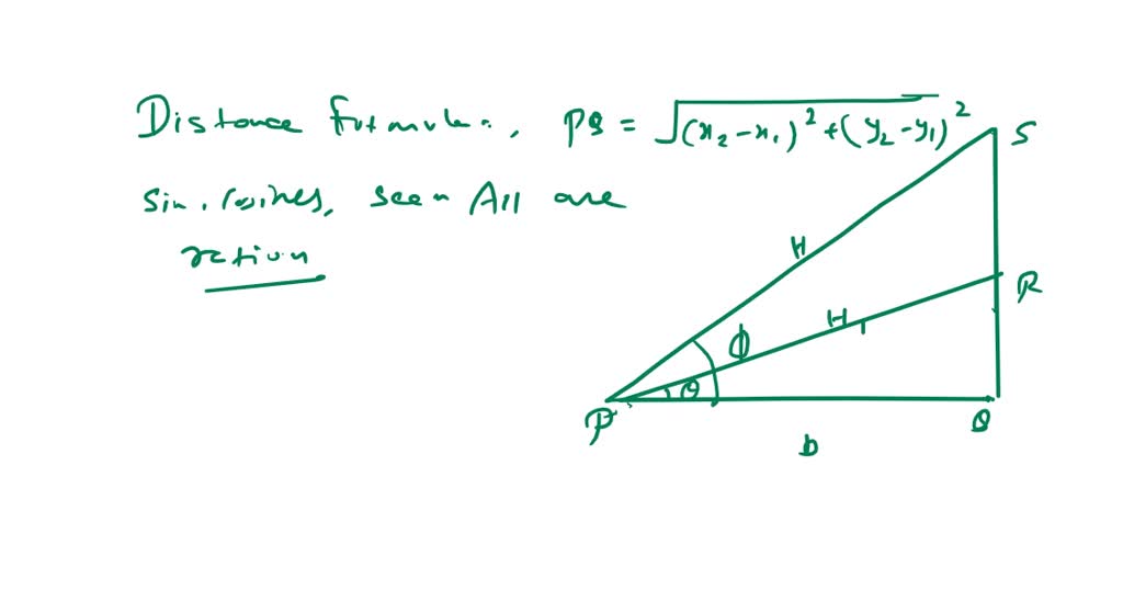 SOLVED:The distance formula and the definitions for cosine and sine are ...