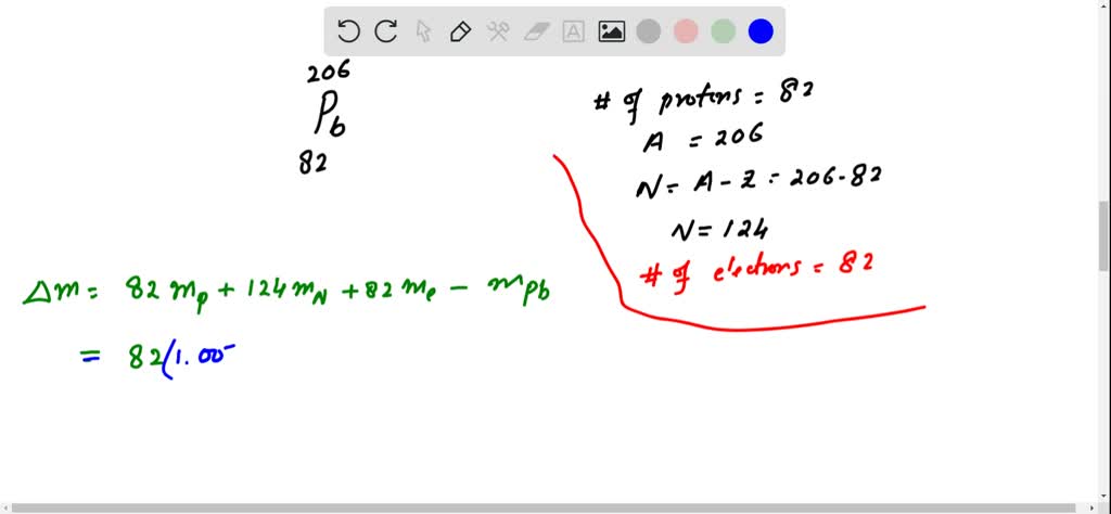 Solved For Lead Pb Atomic Mass U Obtain A The