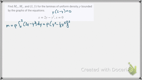 find-m_x-m_y-and-barx-bary-for-the-laminas-of-uniform-density-rho-bounded-by-the-graphs-of-the-eq-24
