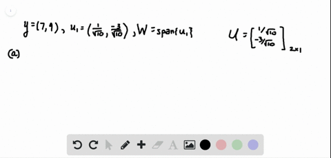 let-mathbfyleftbeginarrayl7-9endarrayright-mathbfu_1leftbeginarrayr1-sqrt10-3-sqrt10endarrayright-an