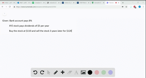 your-bank-account-pays-an-interest-rate-of-8-percent-you-are-considering-buying-a-share-of-stock-in-