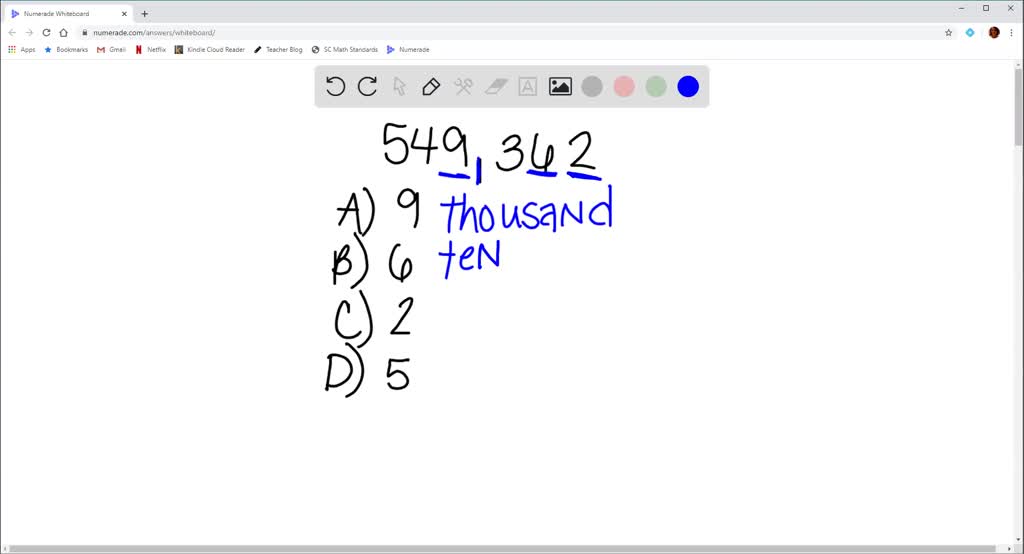 find the place value of all digits of number 26 and 234