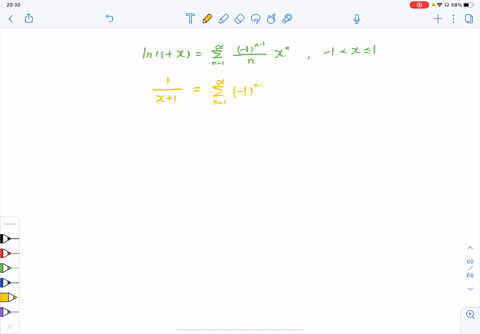 differentiate-the-power-series-for-ln-1x-at-x0-to-obtain-a-series-representation-for-the-function-fx