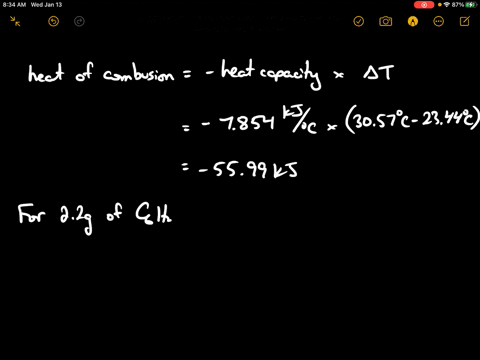 Solved The Complete Combustion Of 1 200 Mathrm G Of Cinnamaldehyde Left Mathrm C 9 Mathrm H 8 Mathrm O Right One Of The Compounds In Cinnamon In A Bomb Calorimeter Left C Text Calorimeter 3 640 Mathrm Kj Circ Mathrm C
