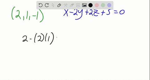 find-the-distance-from-the-point-21-1-to-the-plane-x-2-y2-z50