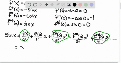 find-the-maclaurin-series-ie-taylor-series-about-c0-and-its-interval-of-convergence-fxsin-x