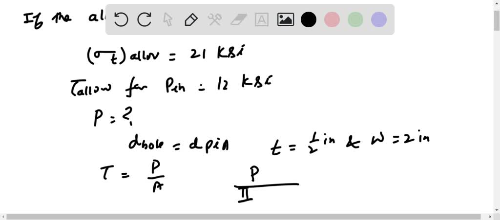 SOLVED:A solid steel bar of diameter d1=60 mm has a hole of diameter d2 ...