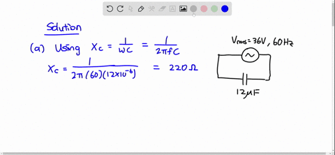 an-acgenerator-with-an-output-rms-voltage-of-360-mathrmv-at-a-frequency-of-600-mathrmhz-is-connected