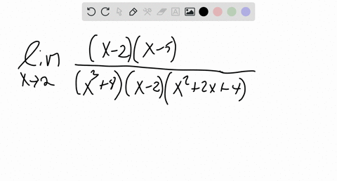 use-theorems-on-limits-to-find-the-limit-if-it-exists-lim-_x-rightarrow-2-fracx2-7-x10x6-64