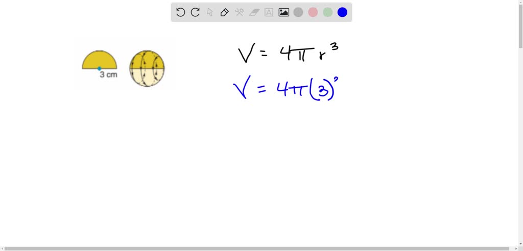 SOLVED:Where r is the length of the radius of a sphere, the volume of ...