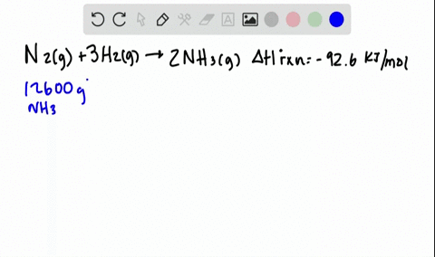 determine-the-amount-of-heat-in-mathrmkj-given-off-when-126-times-104-mathrmg-of-ammonia-is-produced