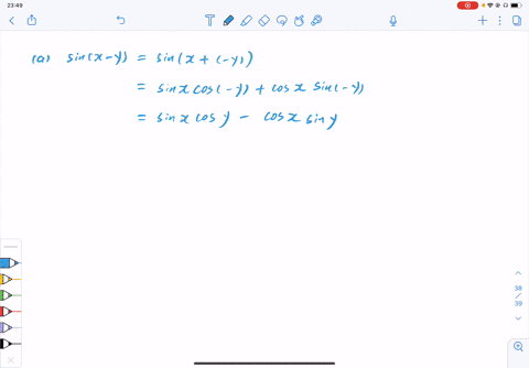 SOLVED:Find identities analogous to the addition identities for each