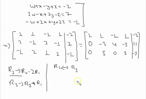 use-gaussian-elimination-to-find-the-complete-solution-to-each-system-of-equations-or-show-that-n-45