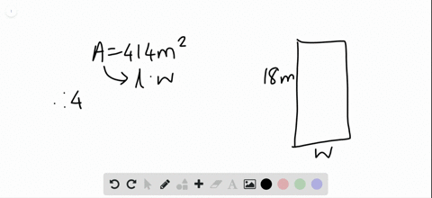 in-the-following-exercises-solve-the-area-of-a-rectangle-is-414-square-meters-the-length-is-18-meter
