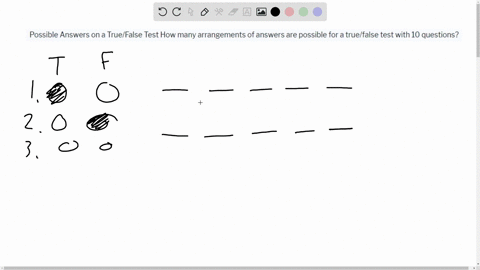How many arrangements of answers are possible for a true/false test ...