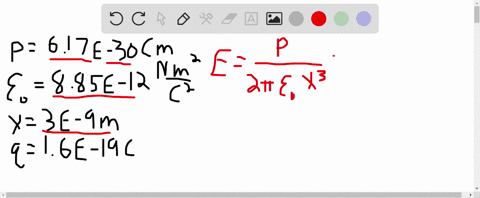 the-dipole-moment-of-the-water-molecule-leftmathrmh_2-mathrmoright-is-617-times-10-30-mathrmc-cdot-m