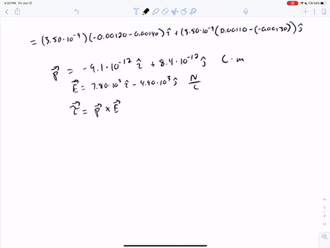 a-small-rigid-object-carries-positive-and-negative-350-nc-charges-it-is-oriented-so-that-the-positiv