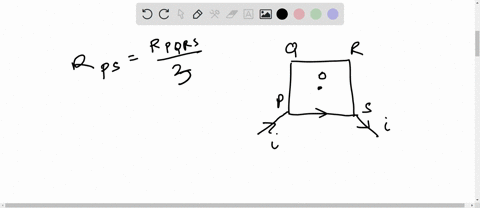 in-a-square-loop-pqrs-made-with-a-wire-of-cross-section-current-i-enters-from-point-p-and-leaves-fro