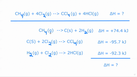 calculate-delta-h_mathrmrxn-for-the-reaction-mathrmch_4g4-mathrmcl_2g-longrightarrow-mathrmccl_4g4-3