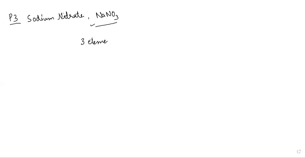 sodium nitrate formula