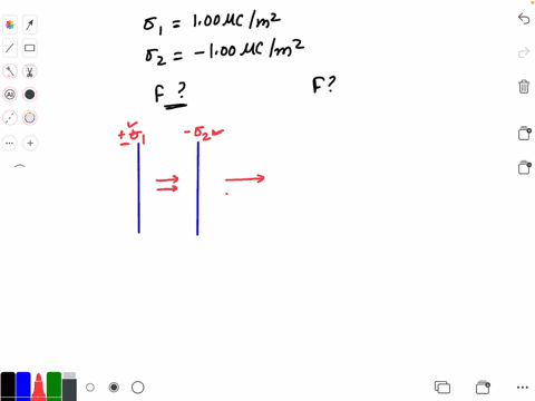 two-parallel-infinite-nonconducting-plates-are-100-mathrmcm-apart-and-have-charge-distributions-of-1