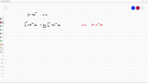 find-the-area-under-the-curve-yx-e-x-for-x-geq-0-4